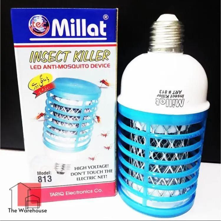 Millat Insect Killer LED Bulb 813 | High Voltage Electric Mosquito Killer Lamp