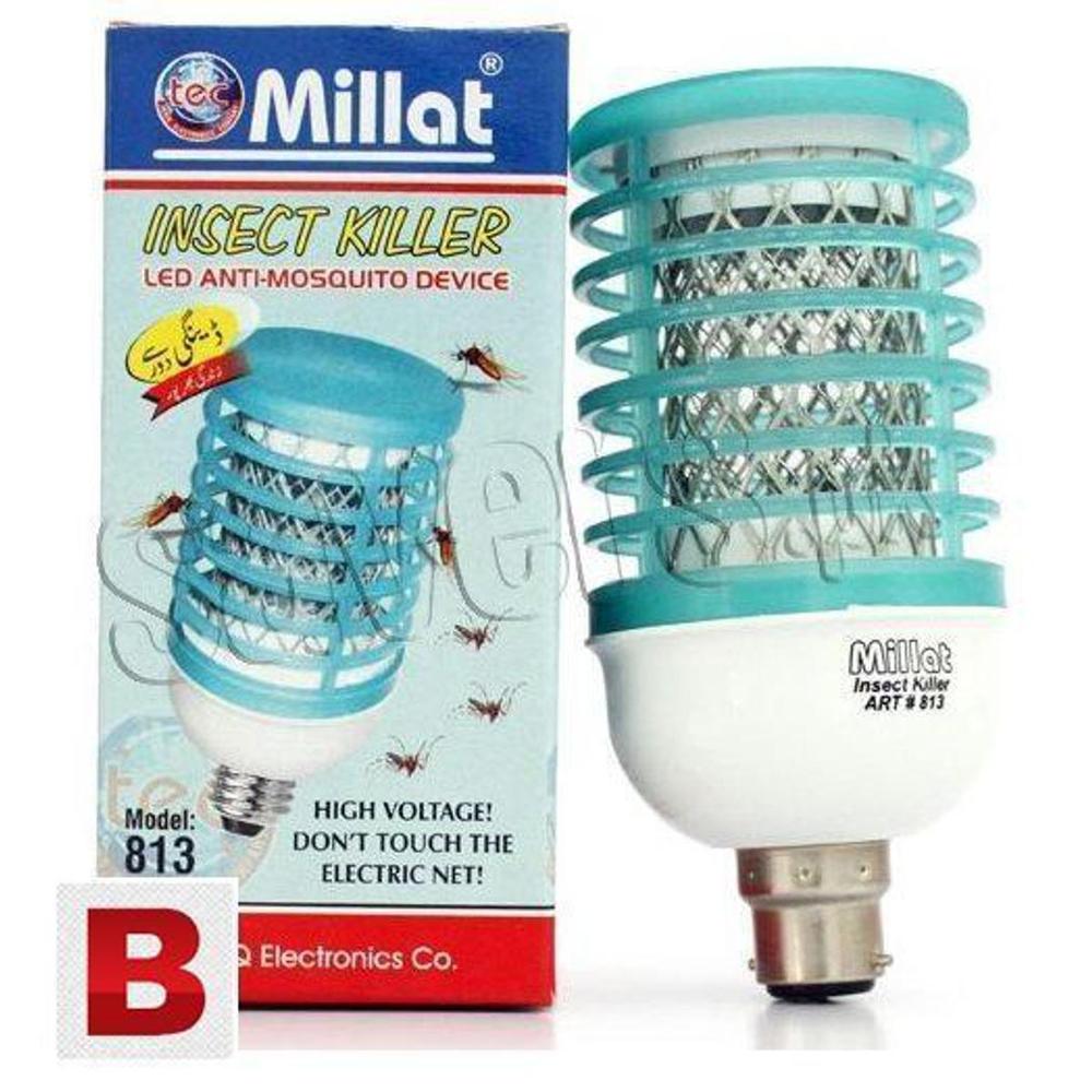 Millat Insect Killer LED Bulb 813 | High Voltage Electric Mosquito Killer Lamp